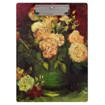 Bol avec Pivoines et Roses, Vincent van Gogh.