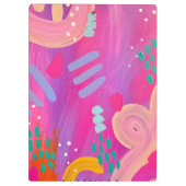 Porte-bloc Bonjour Mon Nom Est Rose Girly Abstraite esthétiqu (Dos)