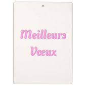 Porte-bloc Bonjour Paris coloré (Dos)