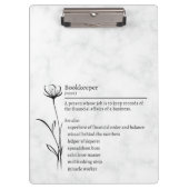 Porte-bloc Bookkeeper Definition Funny Synonyms (Devant)