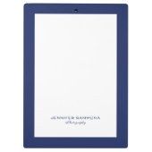 Porte-bloc Border bleu et blanc (Dos)