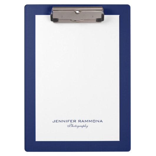 Porte-bloc Border bleu et blanc (Devant)