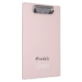Porte-bloc #Bosslady | Rose | Calligraphie | Nom personnalisé (Swatch)