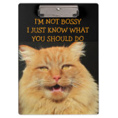 Porte-bloc Bossy Cat est Bossy (Devant)