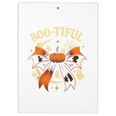 Porte-bloc Botiful Funny Halloween Coquette Bow Citrouille (Dos)