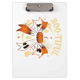 Porte-bloc Botiful Funny Halloween Coquette Bow Citrouille