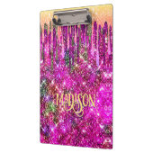 Porte-bloc Boucles d'or blanc rose blanc Parties scintillant  (Gauche)