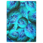 Porte-bloc Boucles turquoise et bleue en optique 3D (Dos)