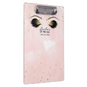 Porte-bloc Bouffées d'yeux de maquillage rose et or bleu pers (Swatch)