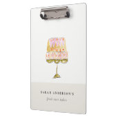 Porte-bloc Boulangerie de gâteau couleur pastel minimum (Gauche)