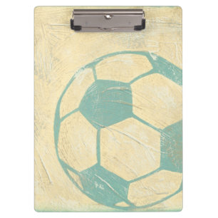 Porte-bloc Boule de soccer bleu Pastel par Chariklia Zarris
