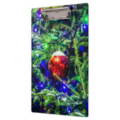 Porte-bloc Boule rouge arbre de Noël vert (Gauche)