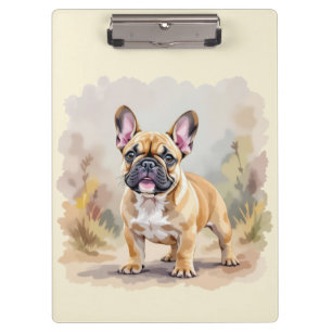 Porte-bloc Bouledogue Français Brun Fauve Mignon Chien French