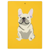 Porte-bloc Bouledogue français crème, (Dos)