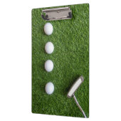 Porte-bloc Boules de golf sur herbe verte pour golfeur (Gauche)