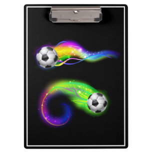 Porte-bloc Boules de soccer flamboyantes porte - blocs