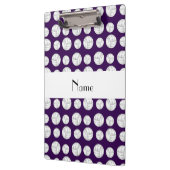 Porte-bloc Boules pourpres nommées personnalisées de (Gauche)