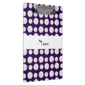 Porte-bloc Boules pourpres nommées personnalisées de (Swatch)