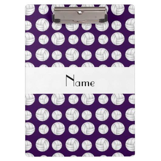 Porte-bloc Boules pourpres nommées personnalisées de (Devant)