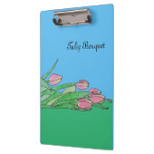 Porte-bloc Bouquet de tulipes allongé (Gauche)