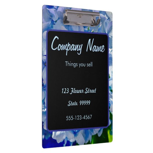 Porte-bloc Bouquets d'hydrangées bleu violet (Swatch)