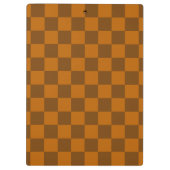 Porte-bloc Bouton À damiers Brown (Dos)