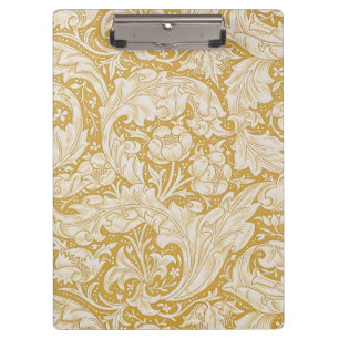 Porte-bloc Bouton de célibataire en or de William Morris Flor