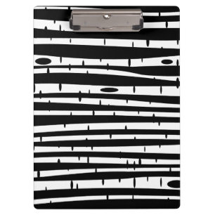 Porte-bloc Bouton de tambour motif noir blanc arbre