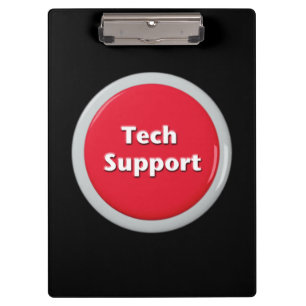 Porte-bloc Bouton Panique rouge du support technique