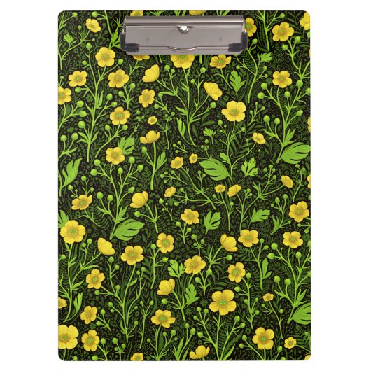 Porte-bloc Boutons sur noir (Devant)