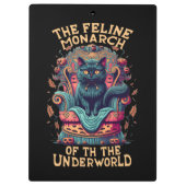 Porte-bloc Bow au monarque Feline de l'enfer Éffrayant (Dos)