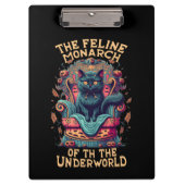 Porte-bloc Bow au monarque Feline de l'enfer Éffrayant (Devant)