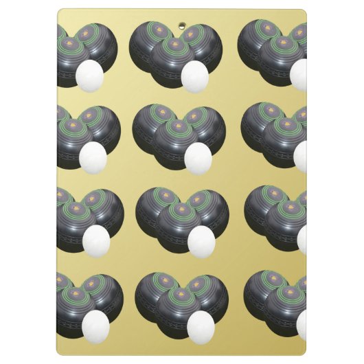 Porte-bloc Bowles de pelouse dorée, Clip Board (Dos)