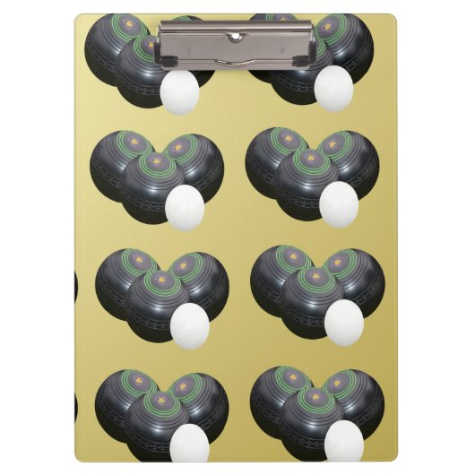 Porte-bloc Bowles de pelouse dorée, Clip Board (Devant)