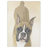Porte-bloc Boxer Peinture - Cute Original Chien Art (Dos)