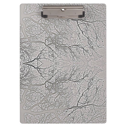 Porte-bloc Branches D'Arbre Et Ciel Gris (Devant)