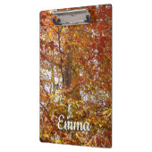 Porte-bloc Branches de la nature d'automne Feuille orange (Gauche)