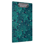Porte-bloc Branches de pin sarcelle avec flocons de neige bla (Swatch)