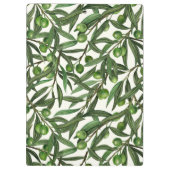 Porte-bloc Branches d'olive sur blanc (Dos)