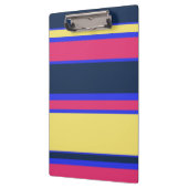 Porte-bloc Brayures rose, jaune et bleue (Gauche)