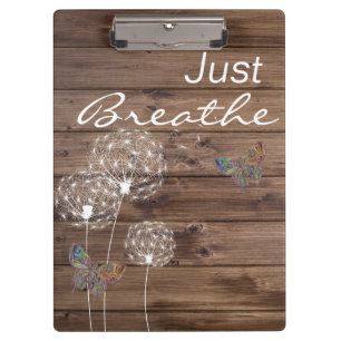 Porte-bloc Breathe Dandelions Butterfly Wood