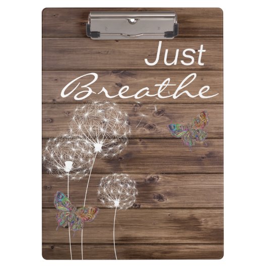 Porte-bloc Breathe Dandelions Butterfly Wood (Devant)