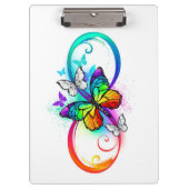 Porte-bloc Bright infinity with rainbow butterfly (Devant)
