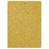 Porte-bloc Bright Jaune Chevauchement Floral (Dos)