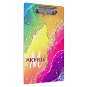 Porte-bloc Bright Rainbow & Gold Faux Parties scintillant Aga (Swatch)