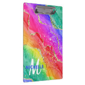 Porte-bloc Bright Rainbow & Gold Faux Parties scintillant Aga (Swatch)