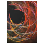 Porte-bloc Briser le Cercle Vortex de Feu Art Abstrait (Dos)