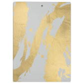 Porte-bloc Brochures Abstraites Faux Gold sur Grey (Dos)