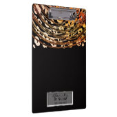 Porte-bloc Bronze Orange Cheetah Leopard Glam Personnalisé (Swatch)