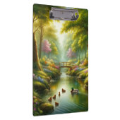 Porte-bloc Brook de printemps avec canards/fleurs (Swatch)